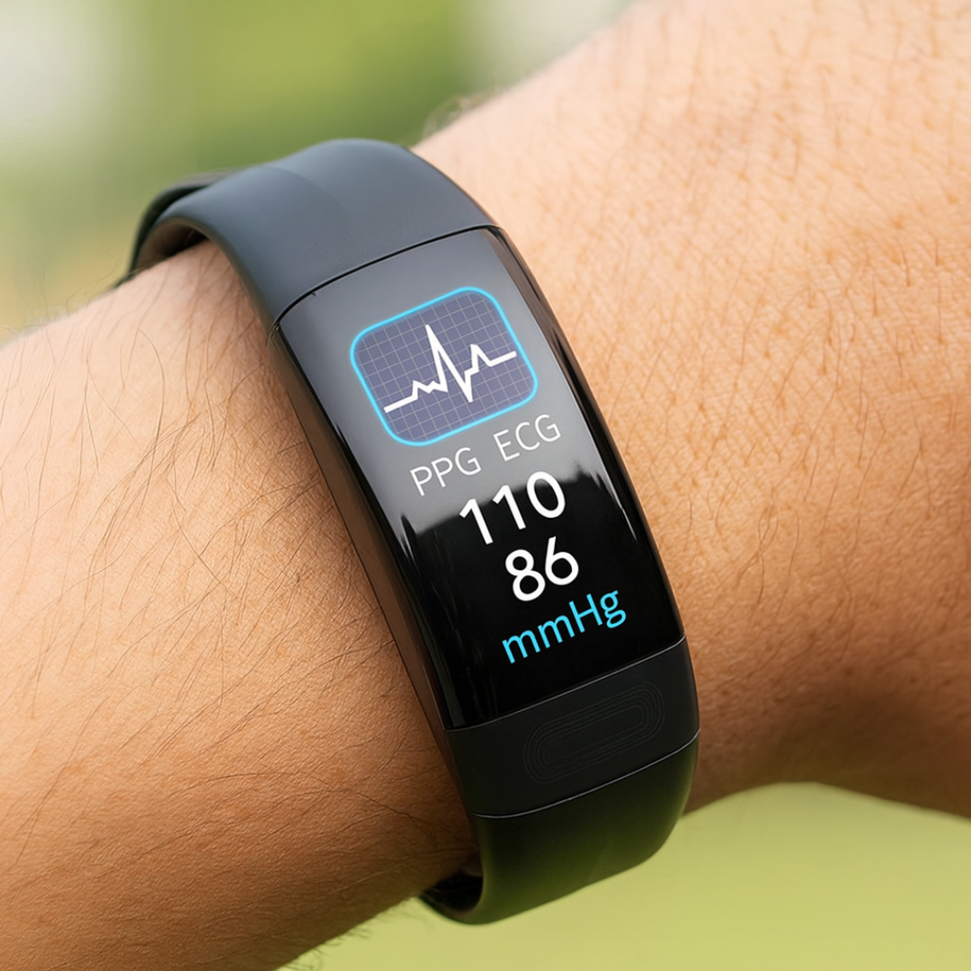 Smartwatch met ECG, Bloeddruk- & Slaaptracking – Gezondheidsmonitor met Continue Hartfrequentiemeting