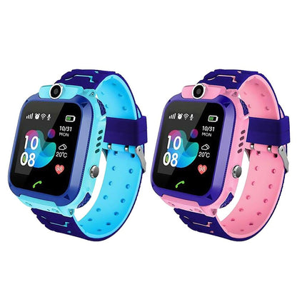 Smartwatch voor Kinderen met GPS-Tracker Telefoonfunctie SOS-Knop Ingebouwde Camera Kleurrijk Polshorloge voor Jongens en Meisjes vanaf 4 Jaar