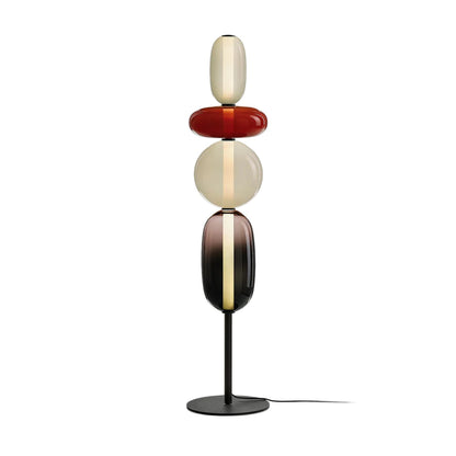 Vloerlamp Glas LED 130 of 160 cm Rood Wit Zwart Woonkamer Design Staande Lamp Lichtobject Interieur