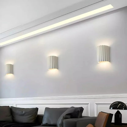 Wandlamp Resin Sculptuur Golvend Nordisch Wit Groen Grijs Slaapkamer Hal