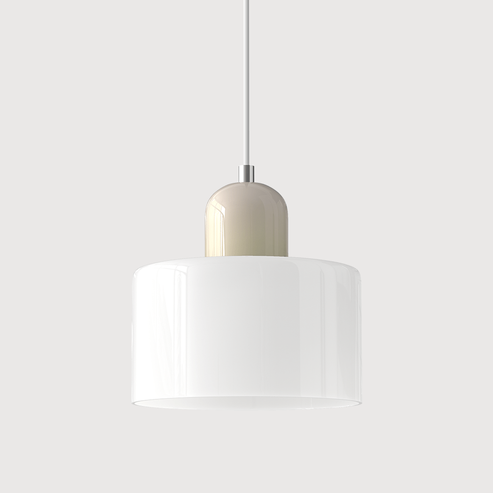 Glazen Hanglamp Bauhaus-Stijl Handgeweven Afwerking Eetkamer Woonkamer