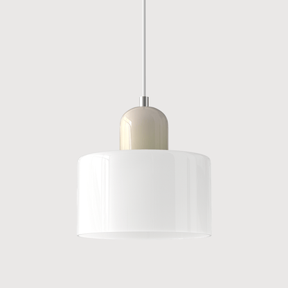 Glazen Hanglamp Bauhaus-Stijl Handgeweven Afwerking Eetkamer Woonkamer
