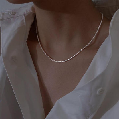 Sterrenlicht Ketting Set Zilver 925 Sterling 2 Lengtes Fijne Halskettingen