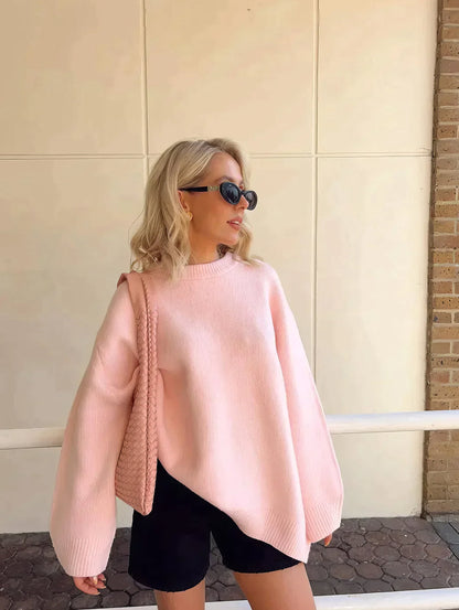 Dames Trui Gebreid O-hals Klassiek Design