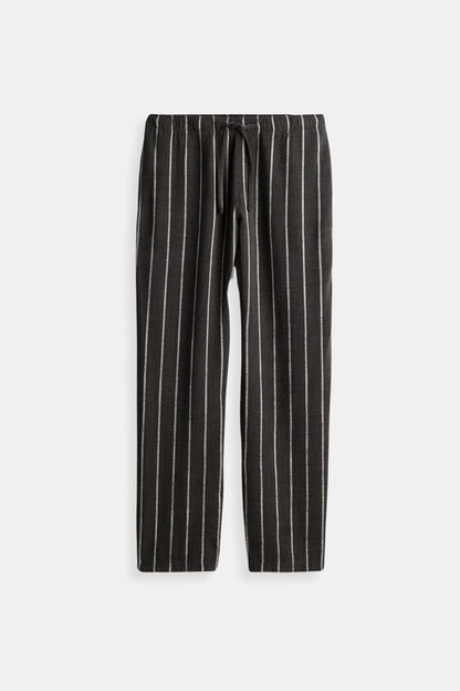 Heren Loungebroek Streepjes Old Money Stijl Meerdere Kleuren → Heren Loungebroek Streepjes Casual Old Money Stijl