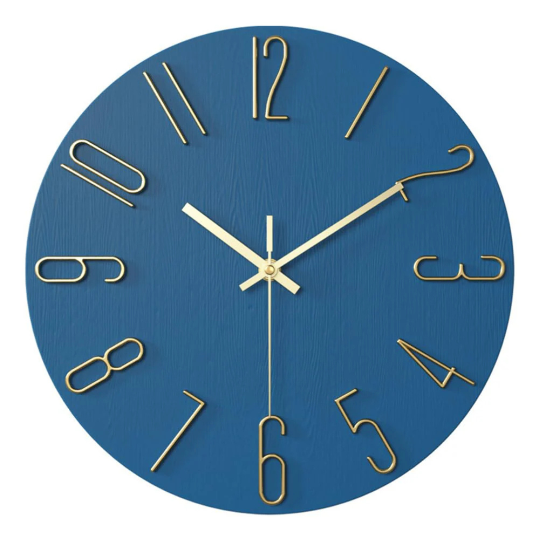 Wandklok Modern Stil Quartz 30cm Kunststof Woonkamer Minimalistisch