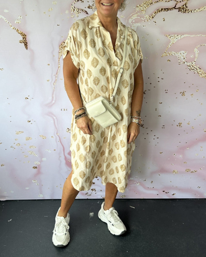 Roma Jas Lange Leren Jas met Print