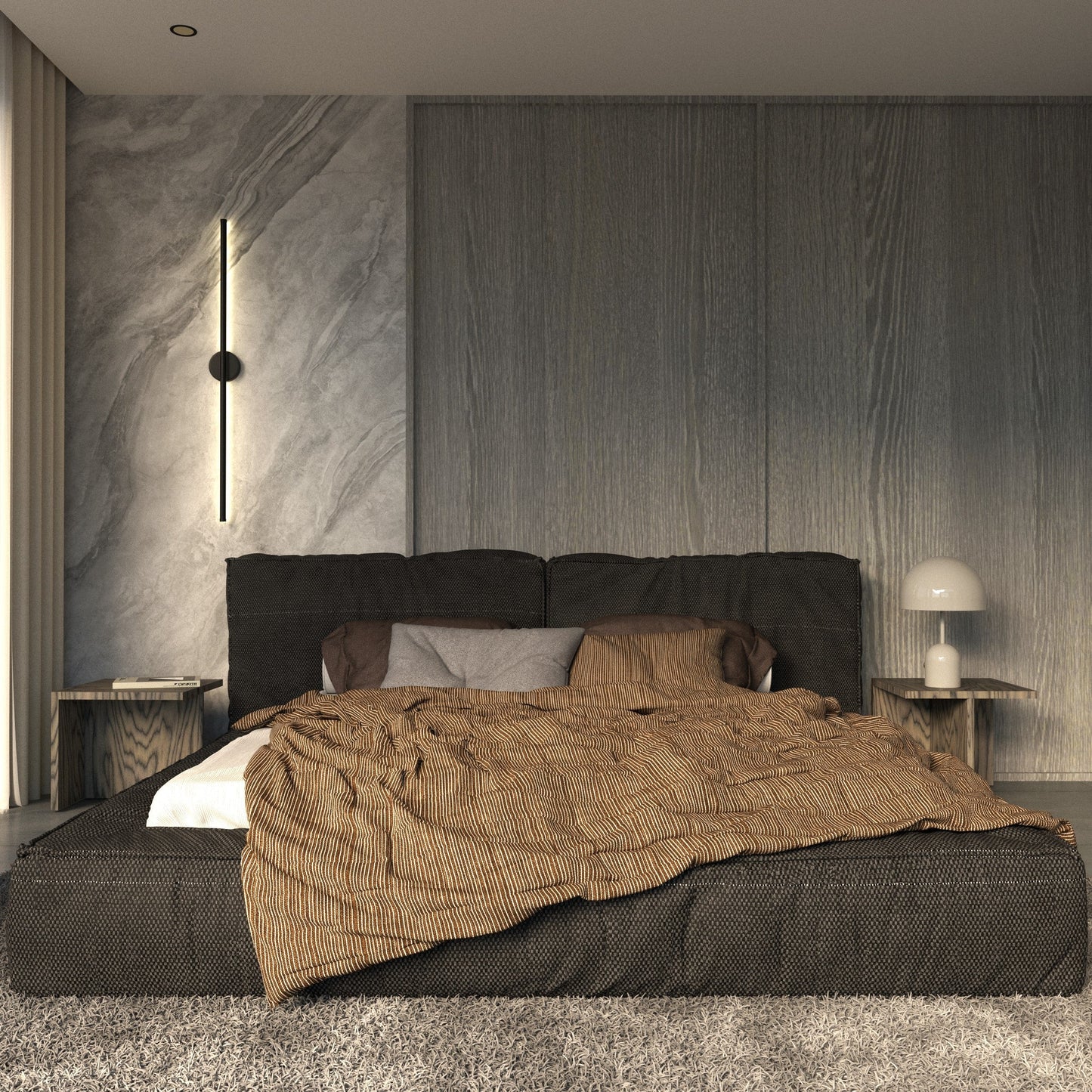 Moderne Minimalistische Ronde Wandlamp Met Geïntegreerde LED Verlichting
