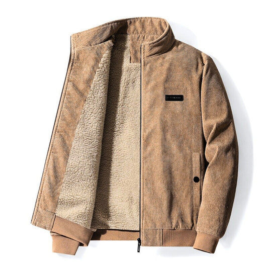 Waterdichte Heren Jas Corduroy Warm en Stijlvol voor Herfst Winter - StudioMarella