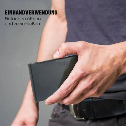 Kaarthouder met RFID-Bescherming Metalen Cardclip Zilver Zwart Goud