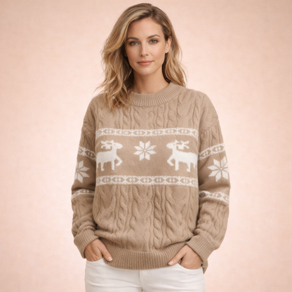 Dikke Wintertrui Gezellig Elegante Design voor Vrouw