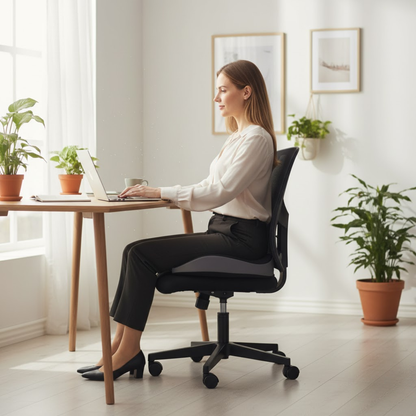 Ergonomisch Zitkussen Memory Foam Ademend Antislip Wasbaar Hoes Kantoor Auto Rolstoel 44x14cm