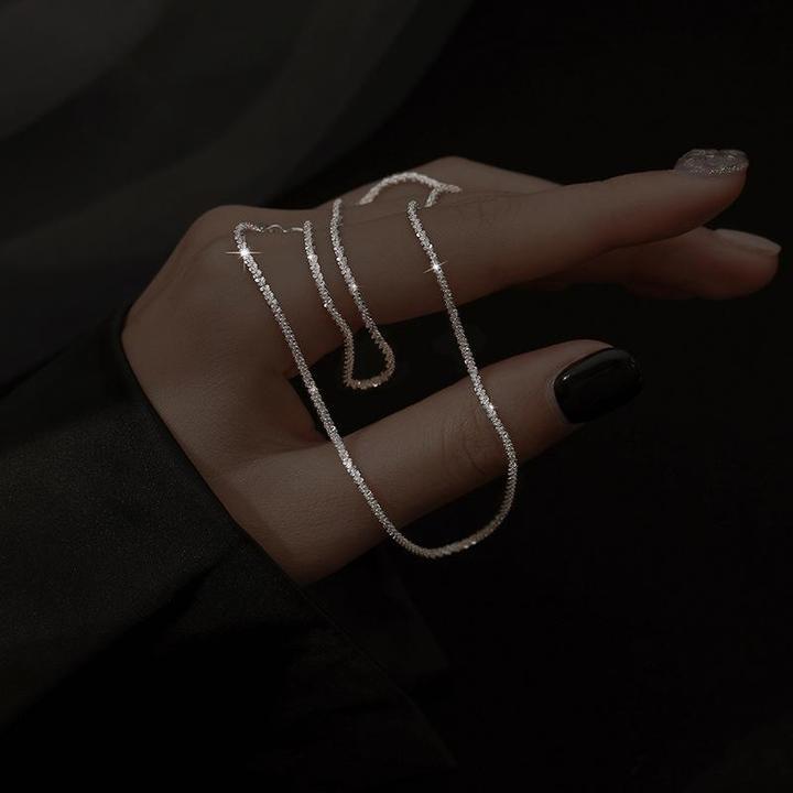 Sterrenlicht Ketting Set Zilver 925 Sterling 2 Lengtes Fijne Halskettingen