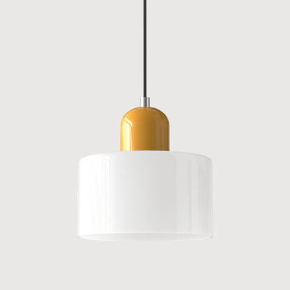 Glazen Hanglamp Bauhaus-Stijl Handgeweven Afwerking Eetkamer Woonkamer