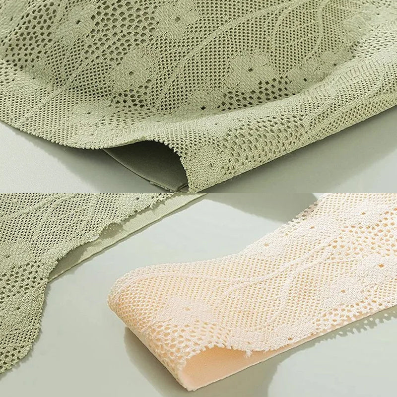 Slaapbeha zonder beugel met voorknopen zachte ondersteuning huidvriendelijk elastisch voor nacht en thuis