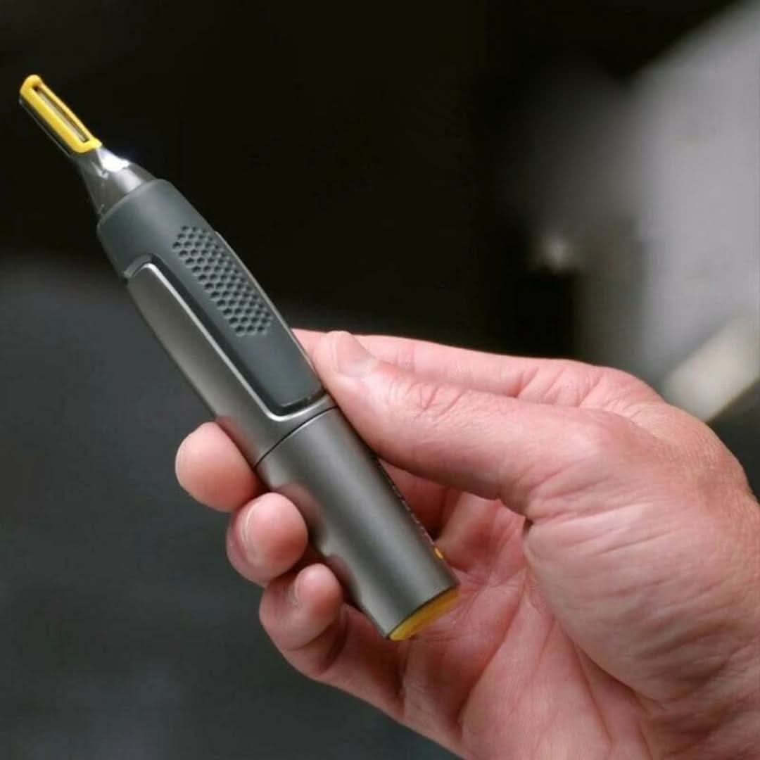 Precisie Trimmer voor Baard, Neus en Wenkbrauwen – Draadloos met LED-Verlichting en Ergonomische Grip