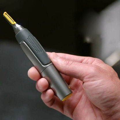 Precisie Trimmer voor Baard, Neus en Wenkbrauwen – Draadloos met LED-Verlichting en Ergonomische Grip