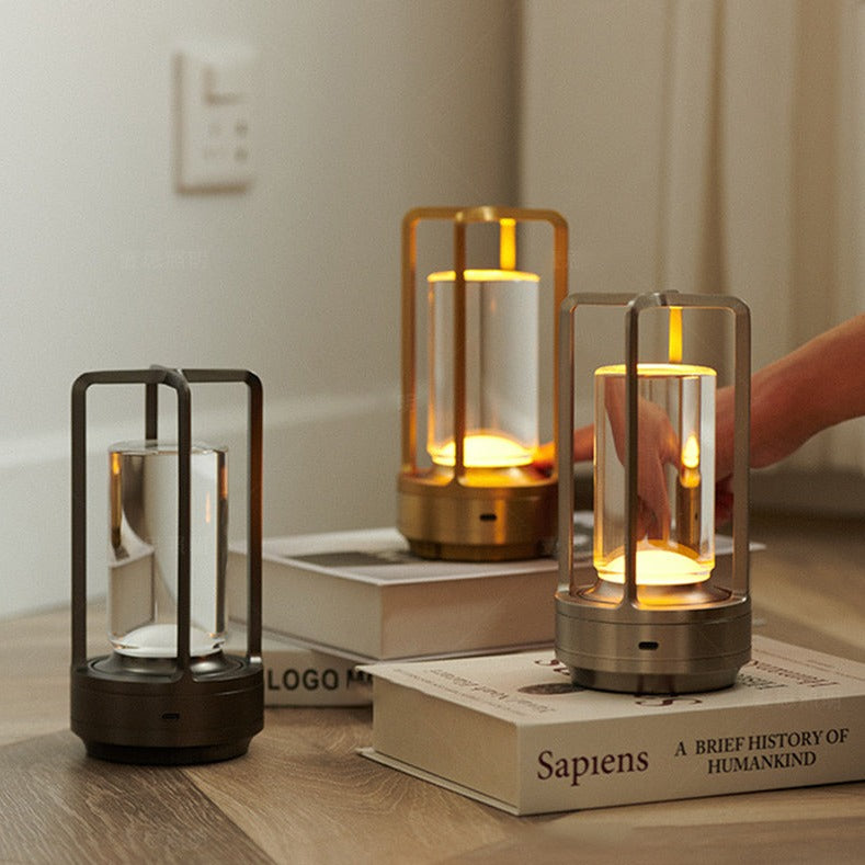Oplaadbare Tafellamp met Touch-bediening en USB-poort - Scandinavische Stijl