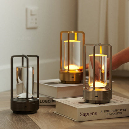 Oplaadbare Tafellamp met Touch-bediening en USB-poort - Scandinavische Stijl