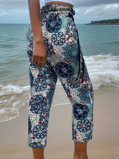 Elastische Broek Comfortabele Bohemian Stijl Della