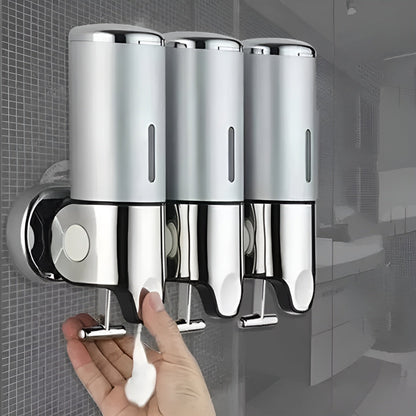 Wandzeepdispenser 500ml Wandmontage RVS Chroom Badkamer Keuken Enkel Dubbel Drievoudig Vloeibare Zeep