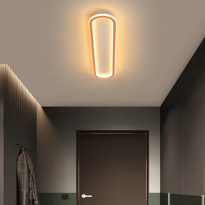LED plafondlamp langwerpig zwart wit gang woonkamer slaapkamer modern minimalistisch plafondverlichting
