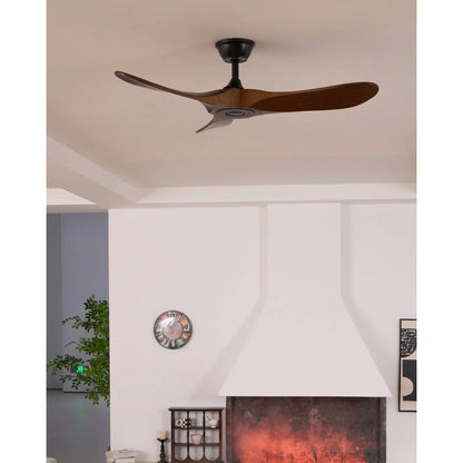 Plafondventilator Hout Walnoot Ventilator Aan Het Plafond Stil 6 Snelheden Groot Slaapkamer Woonkamer