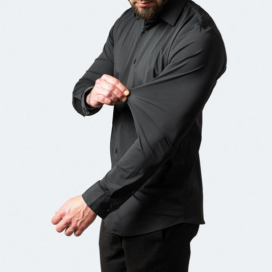 Heren Overhemd Strijkvrij Comfortabel Stretch - StudioMarella