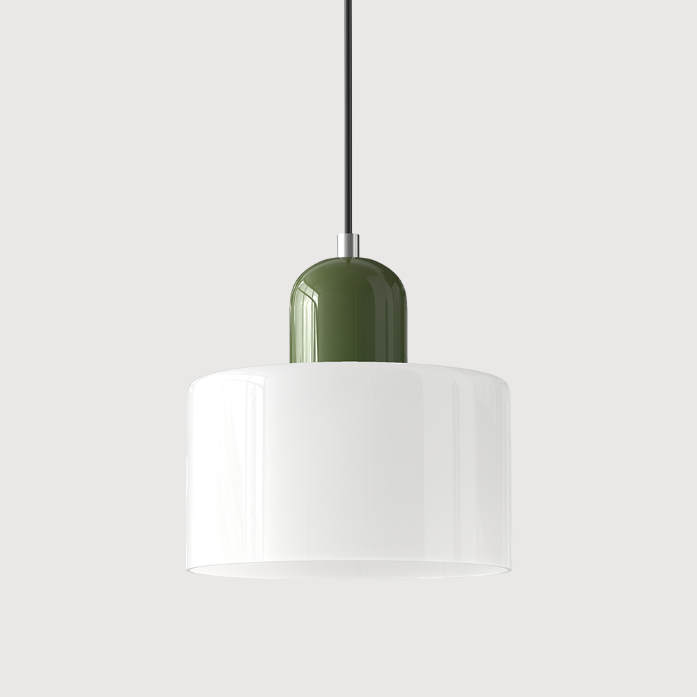 KORA Glazen Hanglamp | Bauhaus-Design Geometrisch Licht | Verstelbaar | E27 | Scandinavisch Interieur Verlichting