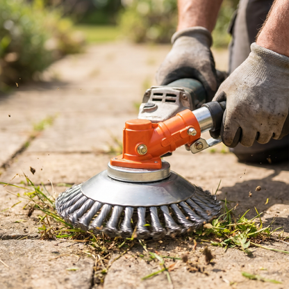 Trimmerkop met Koolstofstaal Draden – Universeel Opzetstuk voor Grastrimmer & Freesmachine