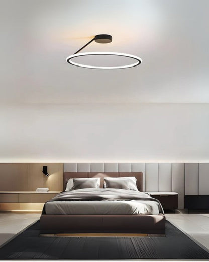 Moderne Plafondlamp Ring Minimalistisch Design Zwart Wit Goud S M L Dimbaar LED Sfeerverlichting Woonkamer Slaapkamer Eetkamer Scandinavische Stijl