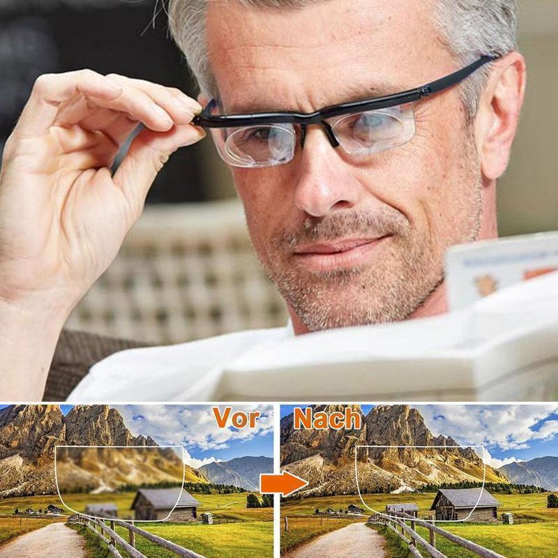 Verstelbare Leesbril met Aanpasbare Focus Dioptrie -6.0 tot +3.0 Zwart Unisex voor Lezen Autorijden Computer