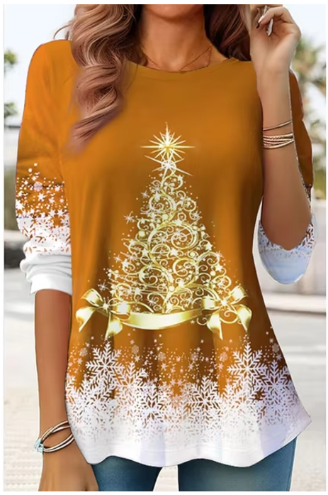 Kersttrui Lucia Top met Feestelijke Glitter