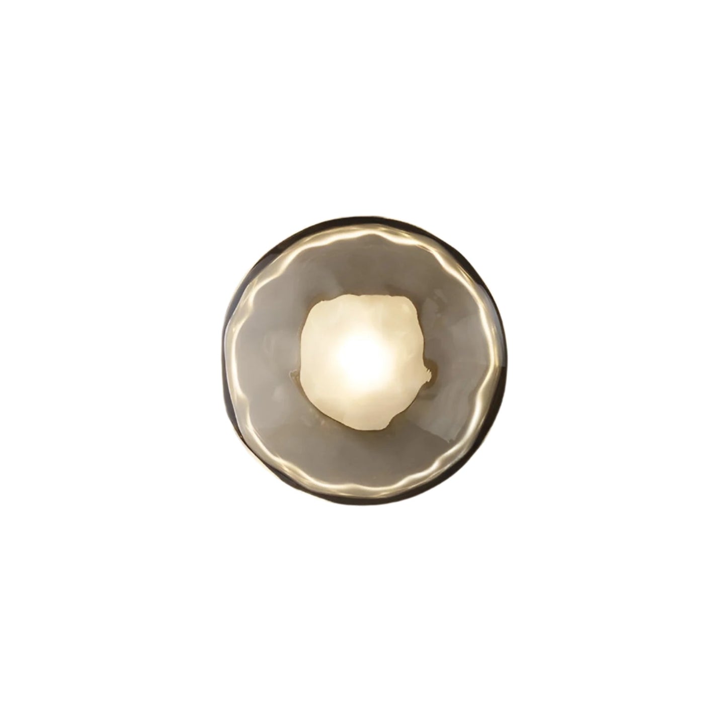 Wandlamp Glas Rond Scandinavisch LED 5W Zwart Goud 20cm Design