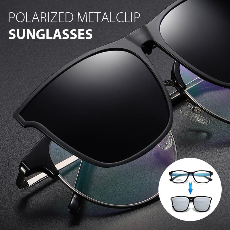 Gepolariseerde Opklapbare Zonnebril Clip-on Magnesiumlegering UV400 Pasvorm Brillen
