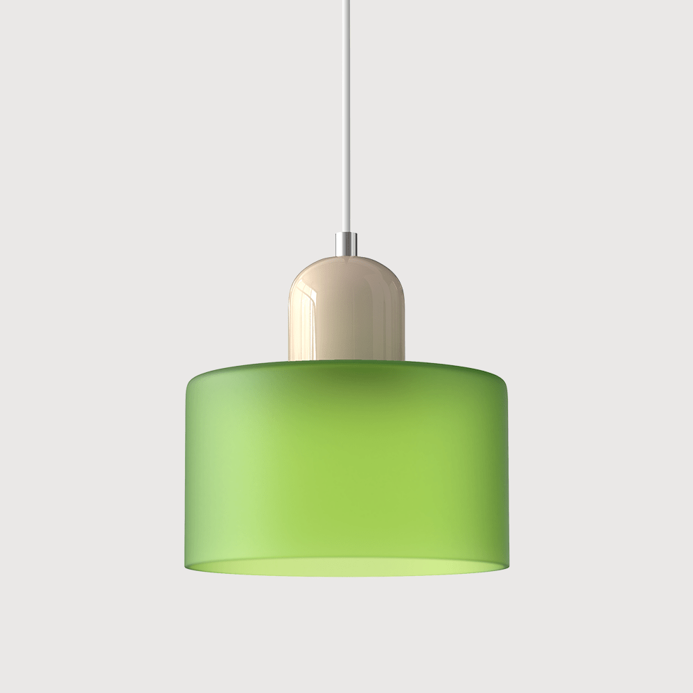 Glazen Hanglamp Bauhaus-Stijl Handgeweven Afwerking Eetkamer Woonkamer