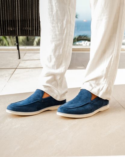Herenschoenen Suède Loafers Elegante Zomerstijl