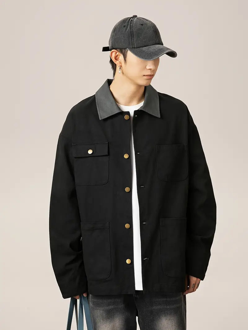 Mannen Slim Fit Denim Jas Modern Design