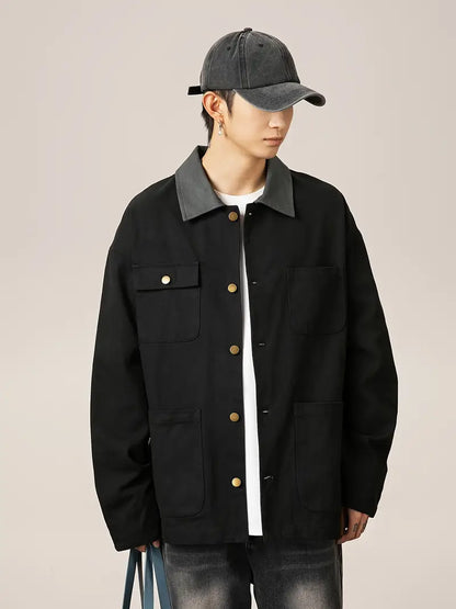 Mannen Slim Fit Denim Jas Modern Design