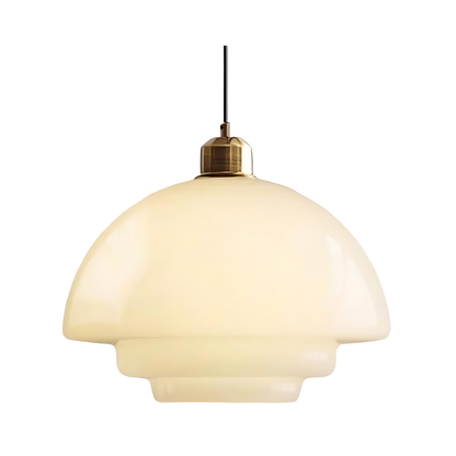 Plafondlamp Art Deco Messing Glas D30 D28 D32 Goud Vintage Design