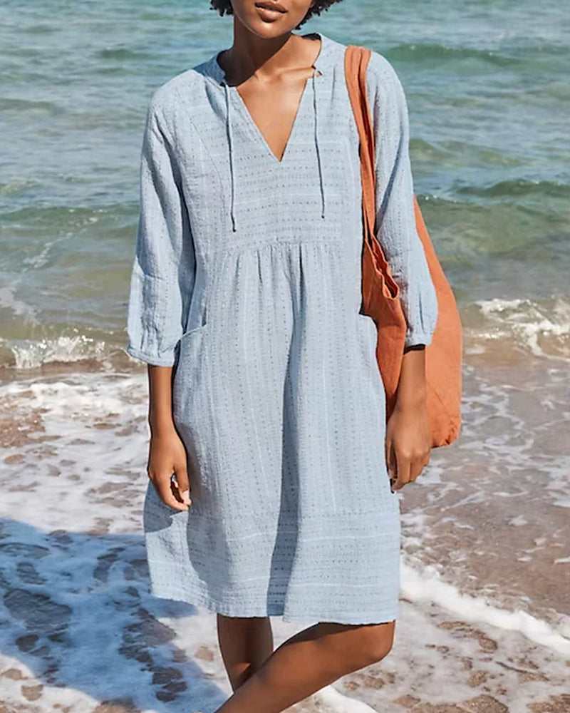 Zomerjurk Vrouwelijk Zonlicht Geel Casual Kleding