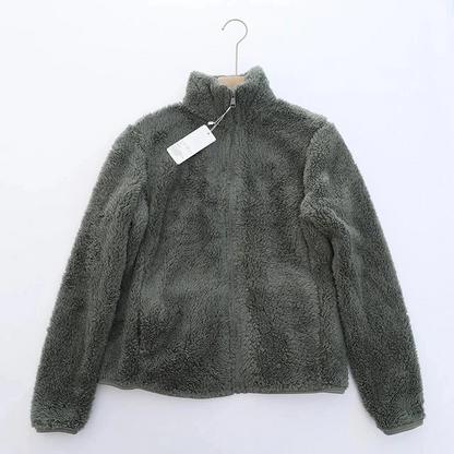Sherpa Vest Zachte Hoge Kraag Ritssluiting Warm