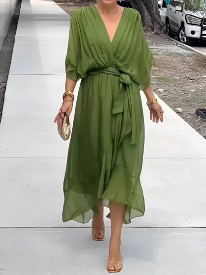 Elegante Midi Jurk van Kwaliteitstof