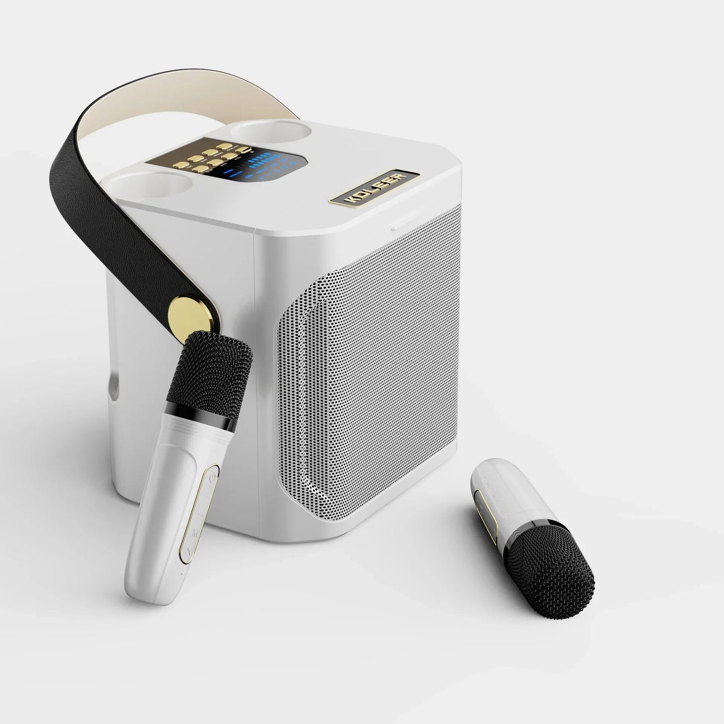 Karaoke Bluetooth Luidspreker Met 2 Microfoons 360° Stereo Surround