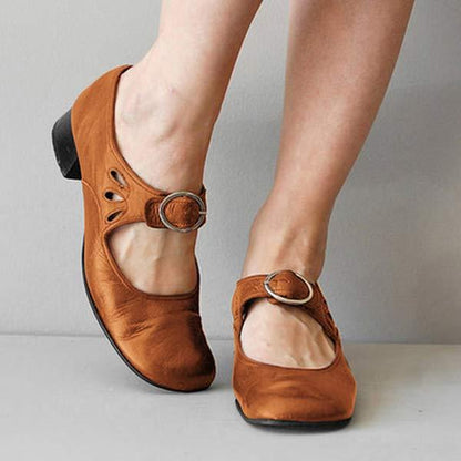 Luxe Leren Sandalen met Fibbia Sluiting - StudioMarella
