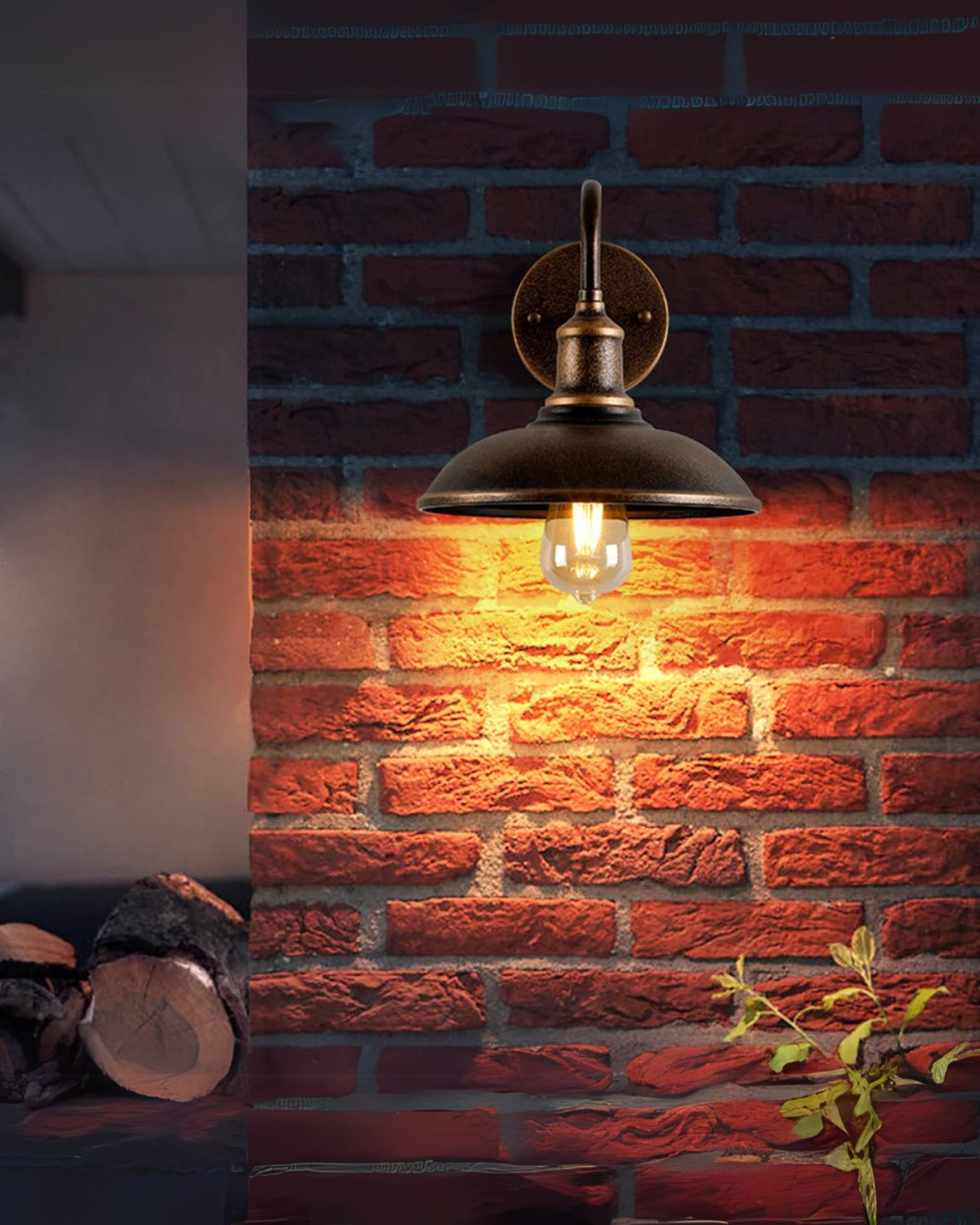 Vierkante Buitenlamp met Minimalistisch Frame Zwart Bruin Zilver 24x23cm 29x23cm Tuinverlichting Wandlamp Buiten Moderne Buitenlamp Terrasverlichting