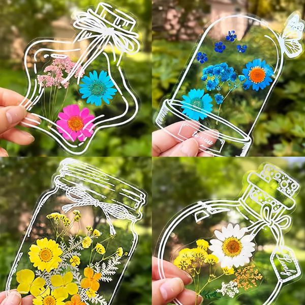 Transparante DIY Bladwijzerstickers voor Boeken – Personaliseer je Leesplezier – Set van 40 Stuks