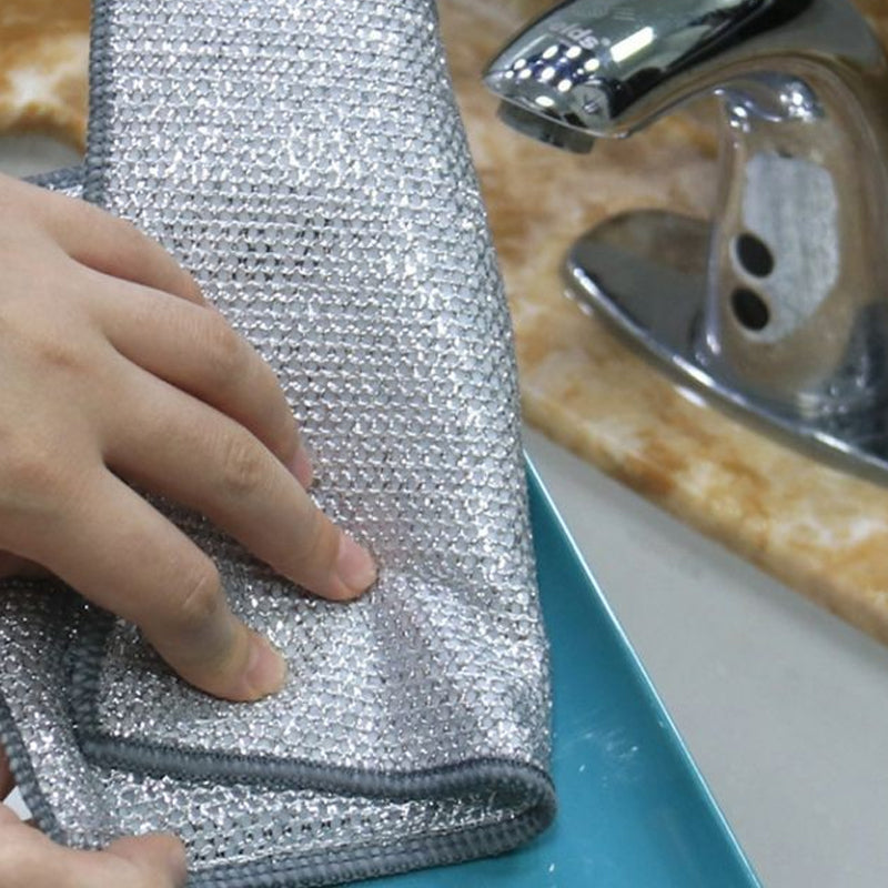 Schoonmaakdoek Metaal Multifunctioneel Krasvrij Afwasdoek Keuken Grill