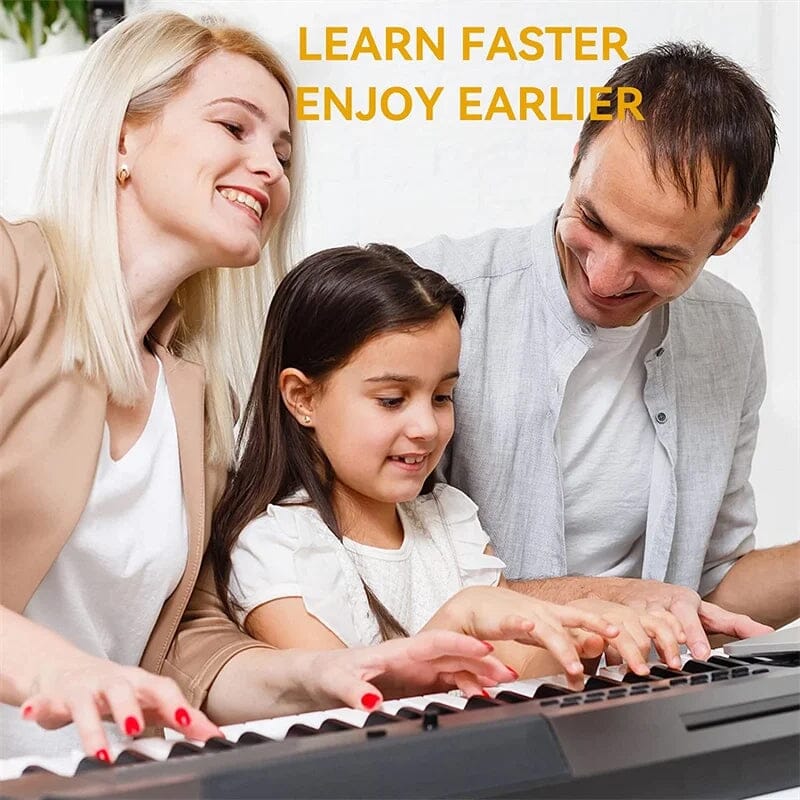 Verwijderbare Piano Toetslabels — Siliconen Nootlabels voor 88 Toetsen — Leerhulp voor Beginners
