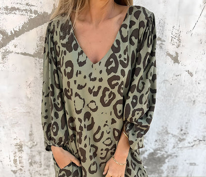 Leopardjurk Korte Mouw Safari ChicJurk